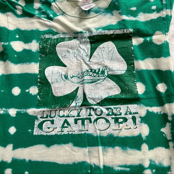 Bleach Dyed Lucky to Be a Gator Tee - Picture 3 of 4